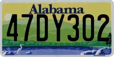 AL license plate 47DY302