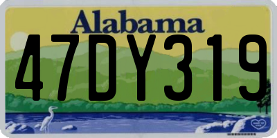 AL license plate 47DY319