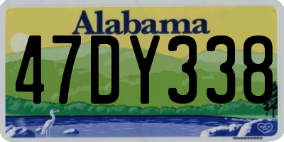 AL license plate 47DY338