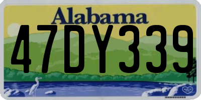AL license plate 47DY339