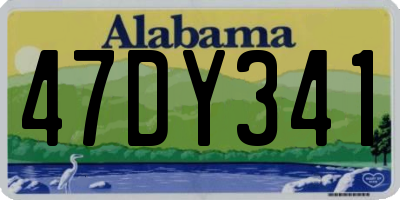 AL license plate 47DY341