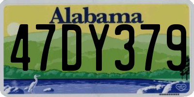 AL license plate 47DY379