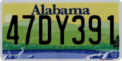 AL license plate 47DY391