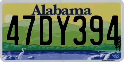 AL license plate 47DY394