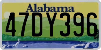 AL license plate 47DY396