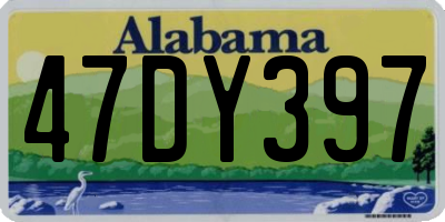 AL license plate 47DY397