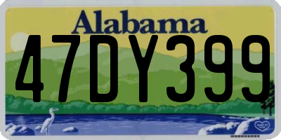 AL license plate 47DY399