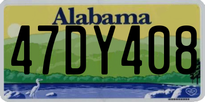 AL license plate 47DY408
