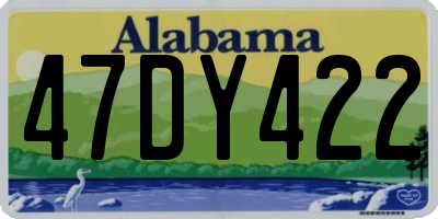 AL license plate 47DY422
