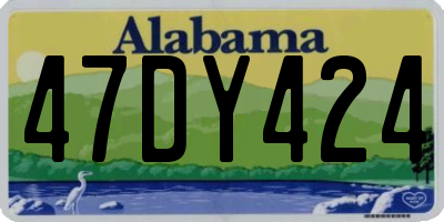 AL license plate 47DY424