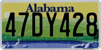 AL license plate 47DY428