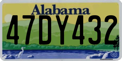 AL license plate 47DY432