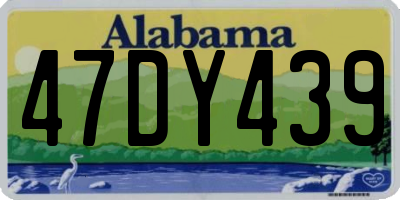 AL license plate 47DY439