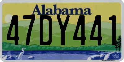 AL license plate 47DY441