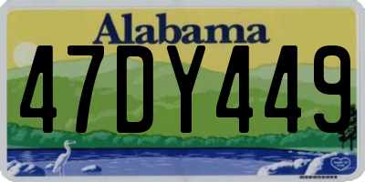 AL license plate 47DY449
