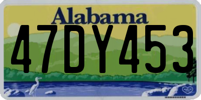 AL license plate 47DY453