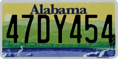AL license plate 47DY454
