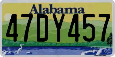 AL license plate 47DY457