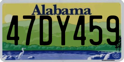 AL license plate 47DY459