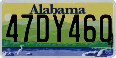 AL license plate 47DY460