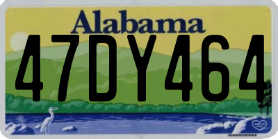 AL license plate 47DY464