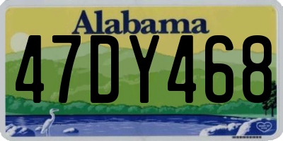 AL license plate 47DY468