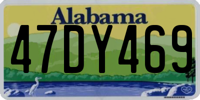 AL license plate 47DY469