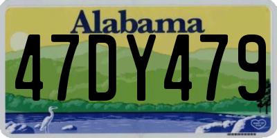 AL license plate 47DY479