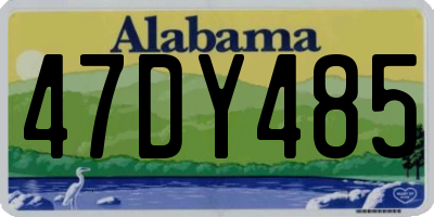 AL license plate 47DY485