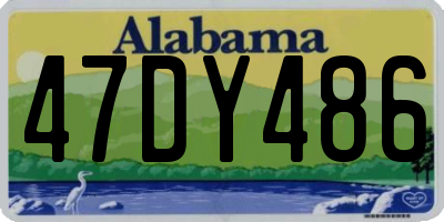 AL license plate 47DY486