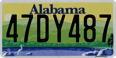 AL license plate 47DY487