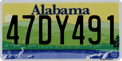 AL license plate 47DY491