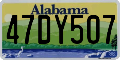 AL license plate 47DY507