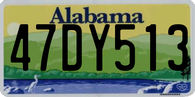 AL license plate 47DY513