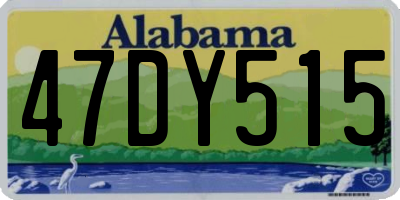 AL license plate 47DY515
