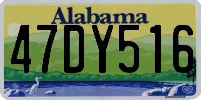 AL license plate 47DY516