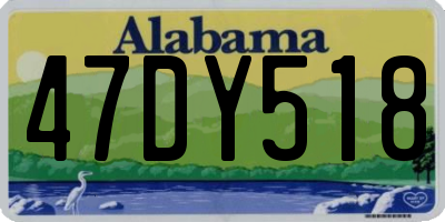 AL license plate 47DY518