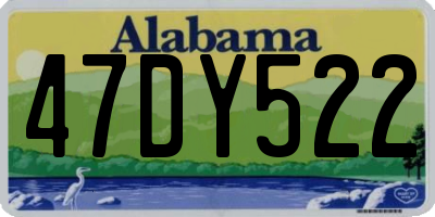 AL license plate 47DY522