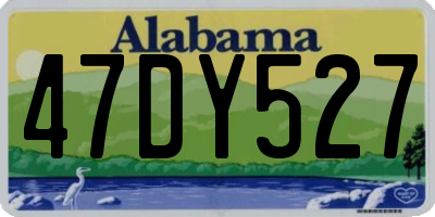 AL license plate 47DY527
