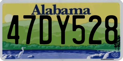 AL license plate 47DY528