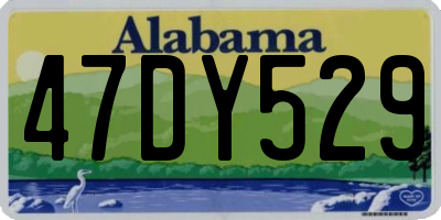 AL license plate 47DY529