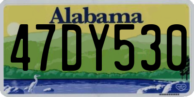 AL license plate 47DY530