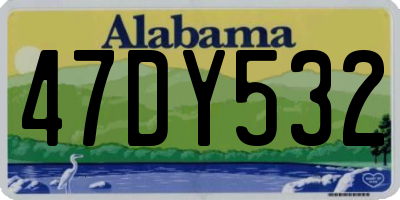 AL license plate 47DY532