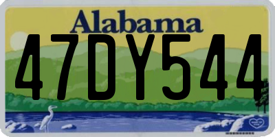 AL license plate 47DY544