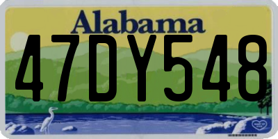 AL license plate 47DY548