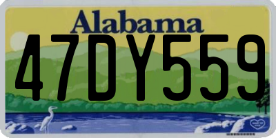 AL license plate 47DY559