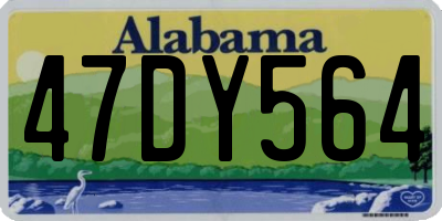 AL license plate 47DY564