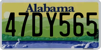 AL license plate 47DY565