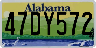 AL license plate 47DY572