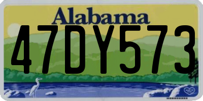 AL license plate 47DY573